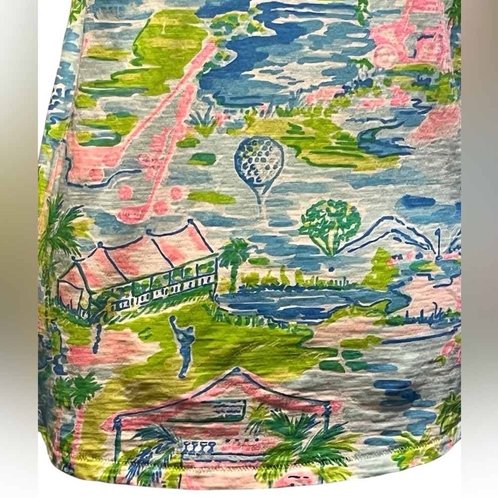 Lilly Pulitzer Honda Classic PGA Golf Etta V Neck Tee Shirt Top Size XS - Picture 7 of 16
